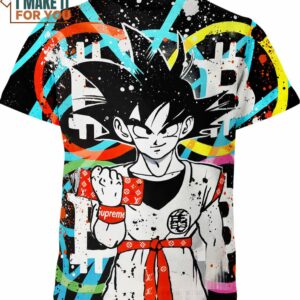 Goku X Supreme X Louis Vuitton Shirt, Unique Dragon Ball Z Character Design