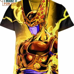 Golden Cell Dragon Ball Z Shirt, Eye-catching Dragon Ball Z Apparel