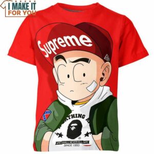 Krillin Dragon Ball Z Supreme Shirt, Unique Dragon Ball Z Character Design