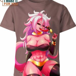 Majin Android 21 Dragon Ball Z Hentai Ahegao Shirt