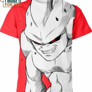 Majin Buu Classic Art Dragon Ball Z Red Shirt, Unique Dragon Ball Z Gift for Fans