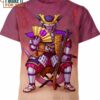 Samurai Frieza From Dragon Ball Z Shirt, 3D Tee for Anime Lovers