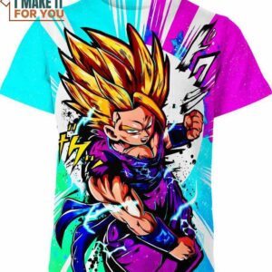 Son Gohan Dragon Ball Z Shirt, Stylish Dragon Ball 3D Printed Tee