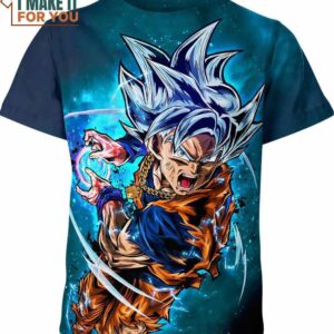Son Goku Dragon Ball Z Shirt, Ultra Instinct Goku 3D Printed Tee