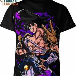 Son Goku Samurai Dragon Ball Z Shirt, Stylish Dragon Ball 3D Printed Tee
