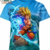 Super Saiyan Goku Fighting 3D T-Shirt, Eye-catching Dragon Ball Z Apparel