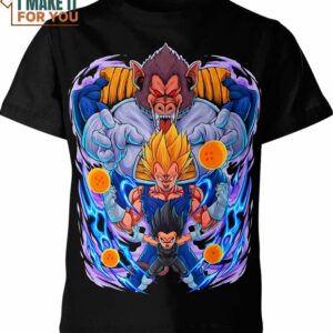 Vegeta Dragon Ball Z Shirt, Vegeta Printed Tee for Fans