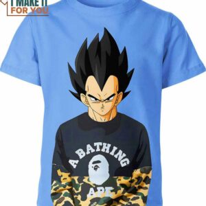 Vegeta From Dragon Ball Z A Bathing Ape Shirt