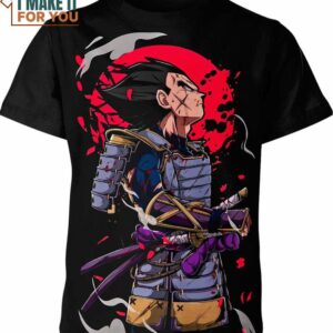Vegeta Samurai Dragon Ball Z Shirt, Ideal Dragon Ball Gift for Friends and Family