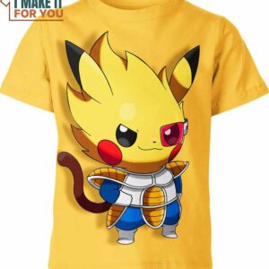 Vegeta x Pikachu From Pokemon Shirt