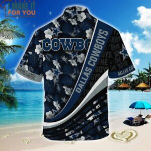 Dallas Cowboys NFL Hibiscus Tropical Hawaiian Shirt Unique Cowboys Gift 2