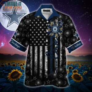 Dallas Cowboys NFL Hawaiian Shirt Sunflower Custom Your Nickname Best Gift For Fathers Day 3