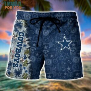 Dallas Cowboys NFL Summer Tropical Hawaiian Shirt And Shorts For Your Loved Ones 2
