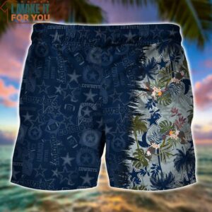 Dallas Cowboys NFL Summer Tropical Hawaiian Shirt And Shorts For Your Loved Ones 4