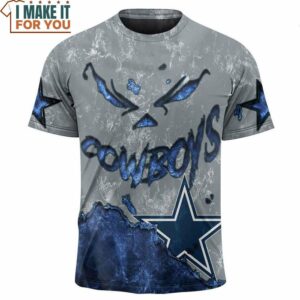 Dallas Cowboys NFL Blue Devil 3D T-Shirt, Top-Rated Cowboys Gifts