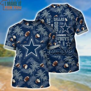 Dallas Cowboys NFL Coconut Tropical 3D Shirt New Gift For Summer