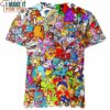 All Johto Pokemon 3D Shirt, Unique Pokemon Gifts