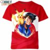 Ash Ketchum and Pikachu From Pokemon Shirt, Best Gift Ideas for the Ultimate Pokemon Lover