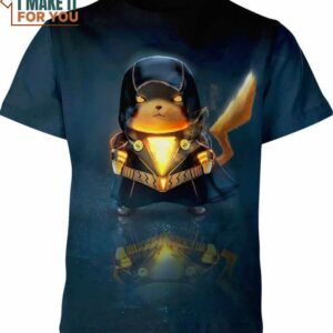 Black Adam X Pikachu Pokemon Shirt, Exciting Pokemon Gift Ideas