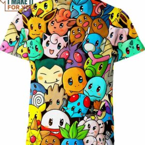 Bunch Of Pokemon Shirt, Amazing Presents for Pokemon Fans of All Ages
