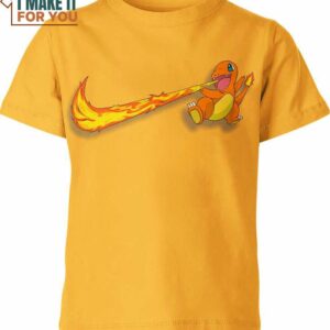 Charmander Pokemon Nike Shirt, Exclusive Pokemon Birthday Gifts