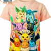 Eevee Evolutions Pokemon Shirt, Adorable Pikachu Shirts