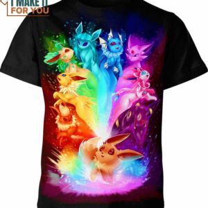 Eevee Evolutions Pokemon Shirt, Perfect Birthday Gift for Pokemon Fans