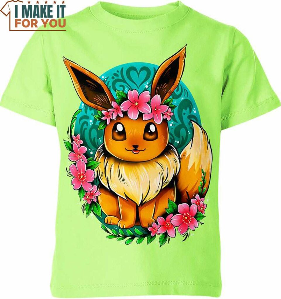 Eevee Pokemon Shirt, Special Edition Pokemon Christmas Shirts