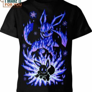 Glaceon And Eevee Pokemon Shirt, Best Gift Ideas for the Ultimate Pokemon Lover