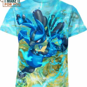 Lucario Pokemon Shirt, Pokemon Gifts for Men