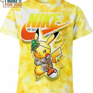 Pikachu Pokemon Nike Shirt, Perfect Present for Pokemon Fans