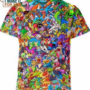 Pokemon 3D Shirt, Unique Presents for the Stylish Pokemon Lover
