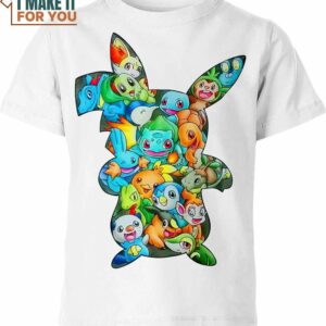 Pokemon Starters 3D Shirt, Top-Rated Pokemon T-Shirts