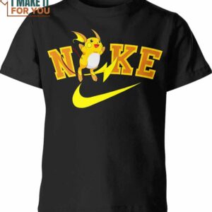 Raichu Pokemon Nike Shirt, The Perfect Wardrobe Addition for the Pokemon Lover