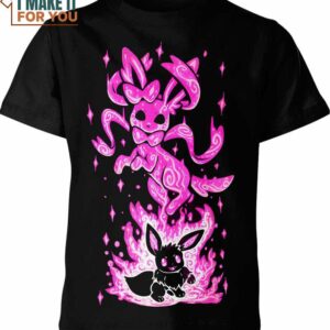 Sylveon And Eevee Pokemon Shirt, Apparel for Pokemon Lover