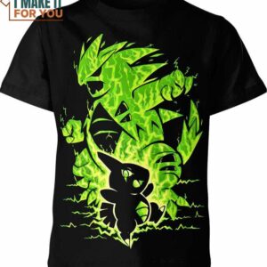 Tyranitar And Larvitar Pokemon Shirt, Best Gift Ideas for the Ultimate Pokemon Lover