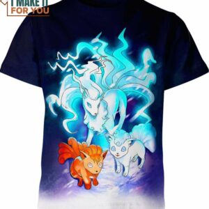 Vulpix And Ninetales Pokemon Shirt, Best Pokemon Gifts