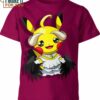 Albedo Overlord x Pikachu Pokemon Shirt, Top Pokemon Gifts for Adults
