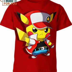 Ash Ketchum x Pikachu Pokemon Shirt, Pokemon 3D Tee for Anime Lovers Ash Ketchum x Pikachu Pokemon Shirt, Pokemon 3D Tee for Anime Lovers