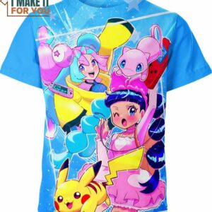 Iono Mew Pikachu Pokemon Shirt, The Perfect Wardrobe Addition for the Pokemon Lover