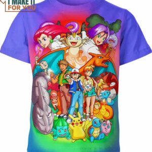 Pokemon Shirt, Vibrant Pokemon Tee for Fans