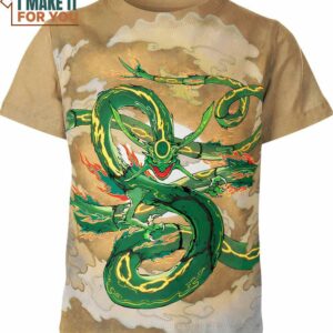 Rayquaza Japan Art Pokemon Shirt, Apparel for the Pokemon Enthusiast