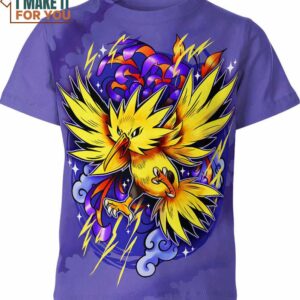 Zapdos Pokemon Shirt, Pokemon 3D T-Shirts for Sale