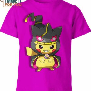 Banette x Pikachu Pokemon Shirt, Stylish Pokemon 3D Printed Tee