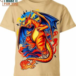 Charizard Pokemon Shirt, Vibrant Pokemon Tee for Fans