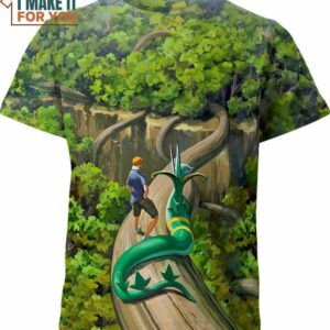Climbing With Serperior Pokemon Shirt, Unique Presents for the Stylish Pokemon Lover