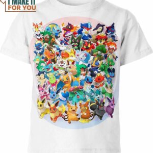 Evolution Starter Fusions Pokemon Shirt, Featuring All Your Favorite Characters