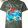 Feraligatr Japan Art Pokemon Shirt, Perfect Pokemon Gift Idea