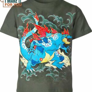 Feraligatr Japan Art Pokemon Shirt, Perfect Pokemon Gift Idea