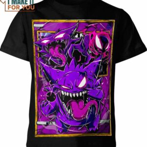 Gengar Haunter Gatsly Horror Pokemon Shirt, Stylish Pokemon Shirts for Men
